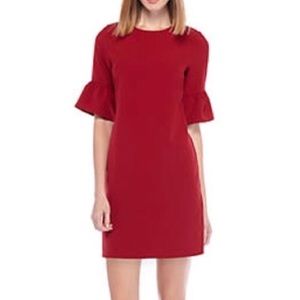 [Charles Henry] Short Sleeve Bell Shift Dress